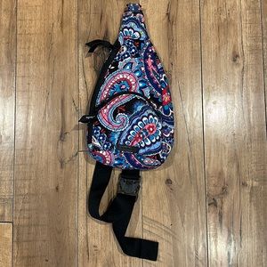 Vera Bradley Essential Compact Sling Bag Crossbody Haymarket Paisley Backpack